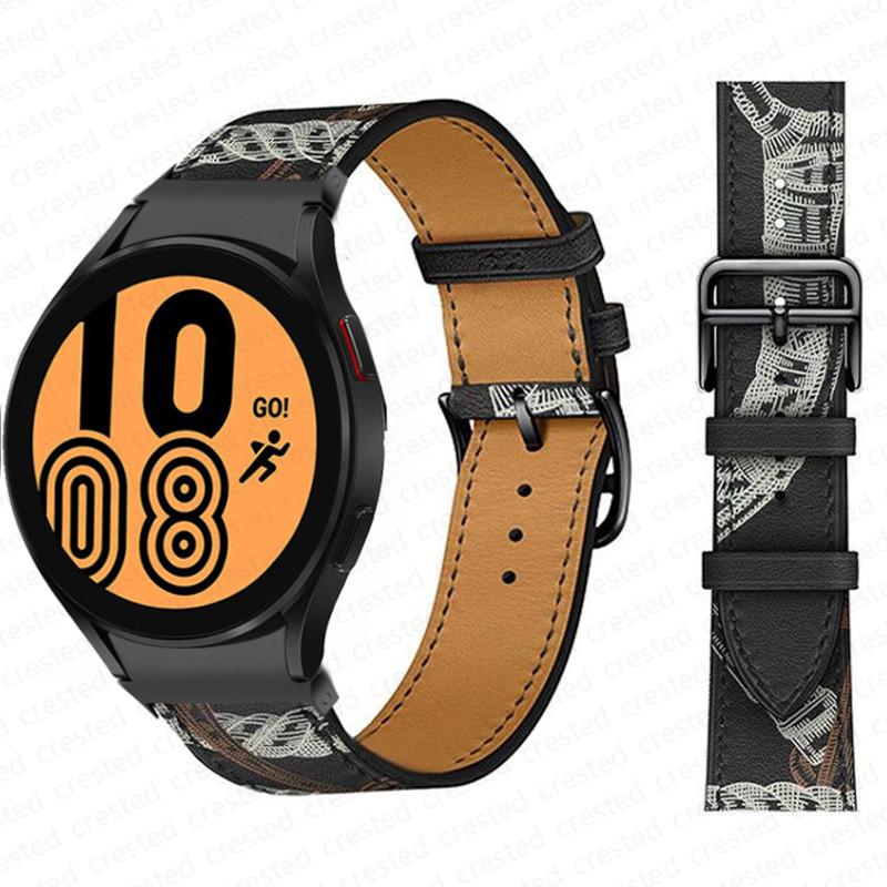 20mm Armband für Samsung Galaxy Watch 6 4 classic/5 Pro 44mm 40mm 47mm 43mm 45 Ohne Lücken Lederarmband Correa Galaxy Watch 6 Armband