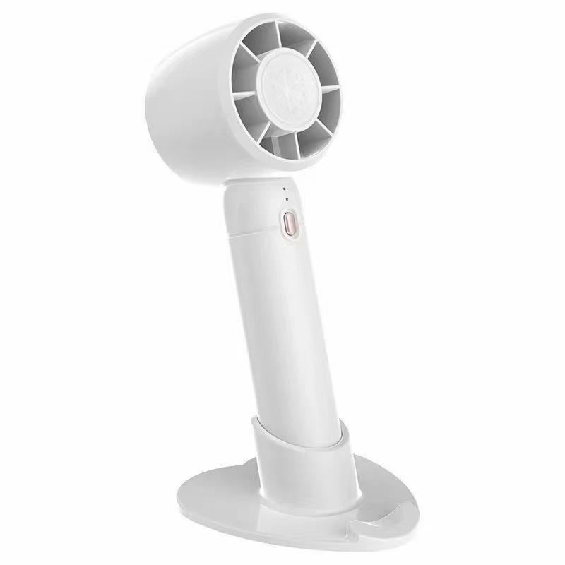 

2025 Handheld Fan with USB Charging & Digital Display - Ideal for Camping, Dormitory & Desktop Use. 600mAh (2+ hours)