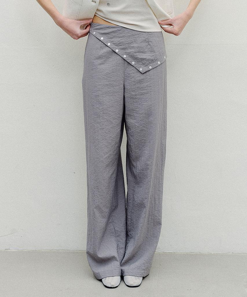 EN OR Scarf Layered Pants - Gray