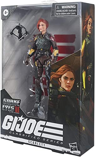 G.I. Joe Classified Series Snake Eyes: G.I. Joe Origins Scarlett Action Figure Collectible 20 Premium Toy, 6-Inch Scale, Custom Package Art [Parallel