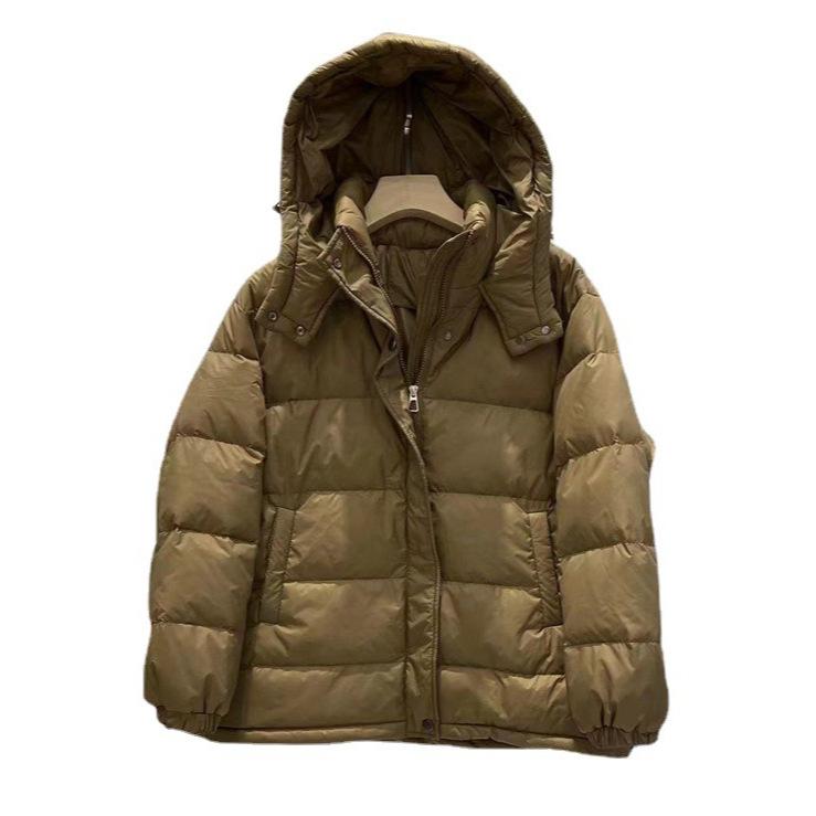 New autumn loose hooded winter thickened bread jacket jacket design sense short down jacket women