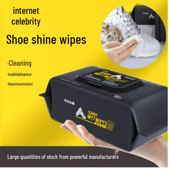 

Влажные салфетки для чистки кроссовок и обуви: Портативное удаление пятен для белой обуви Shoe Wipes-5 Packs-Black