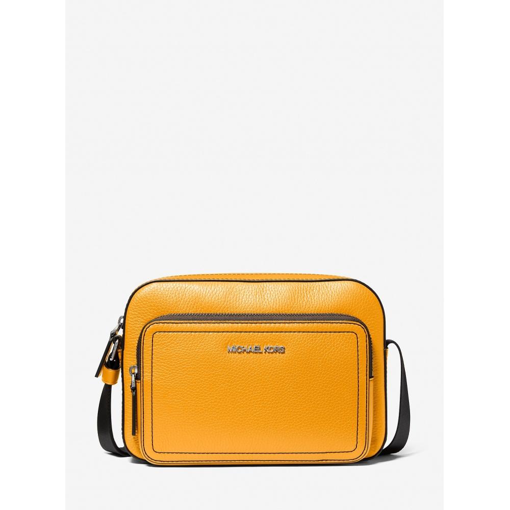 

MICHAEL KORS COOPER PEBBLE LEATHER UTILITY CROSSBODY 37F4LCOC6L7676 GOLDEN ROD