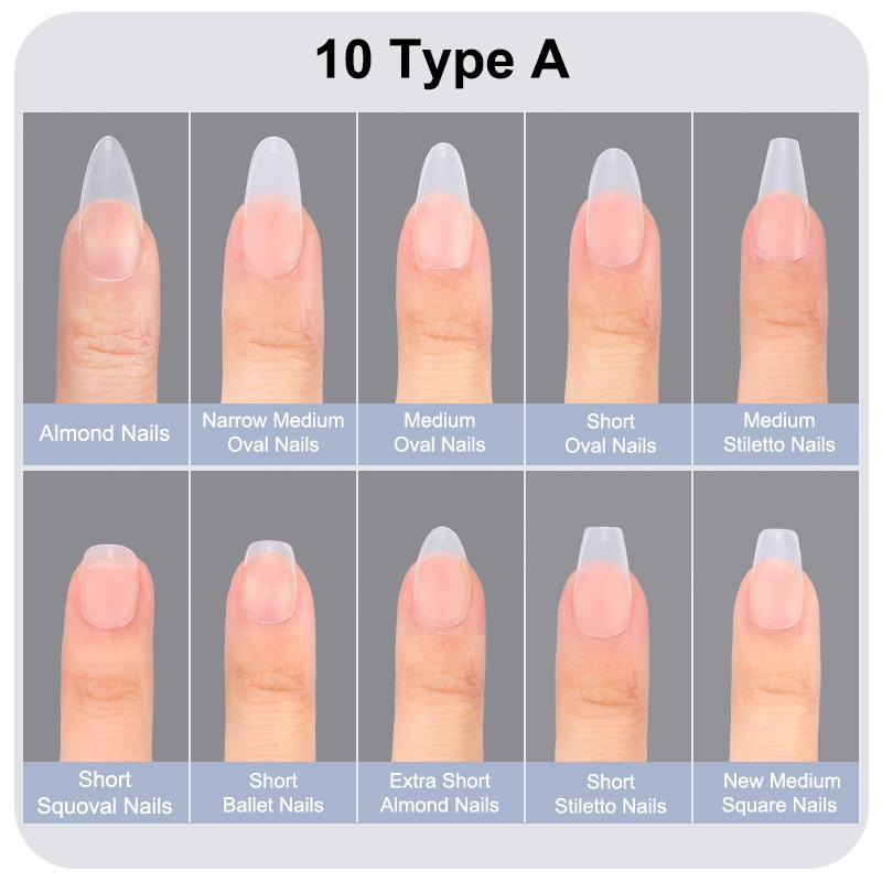100Pcs/Box Matte Fake Nails No Polishing Press On False Nails Medium Short Design High Matt Soft Gel Nail Tips For Extension