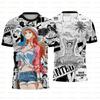 2026 Hot Sale Nami Manga Collage 3D Print Anime Graphic T-Shirt Unisex Streetwear Short Sleeve Top for Men Women Anime Fans Tee