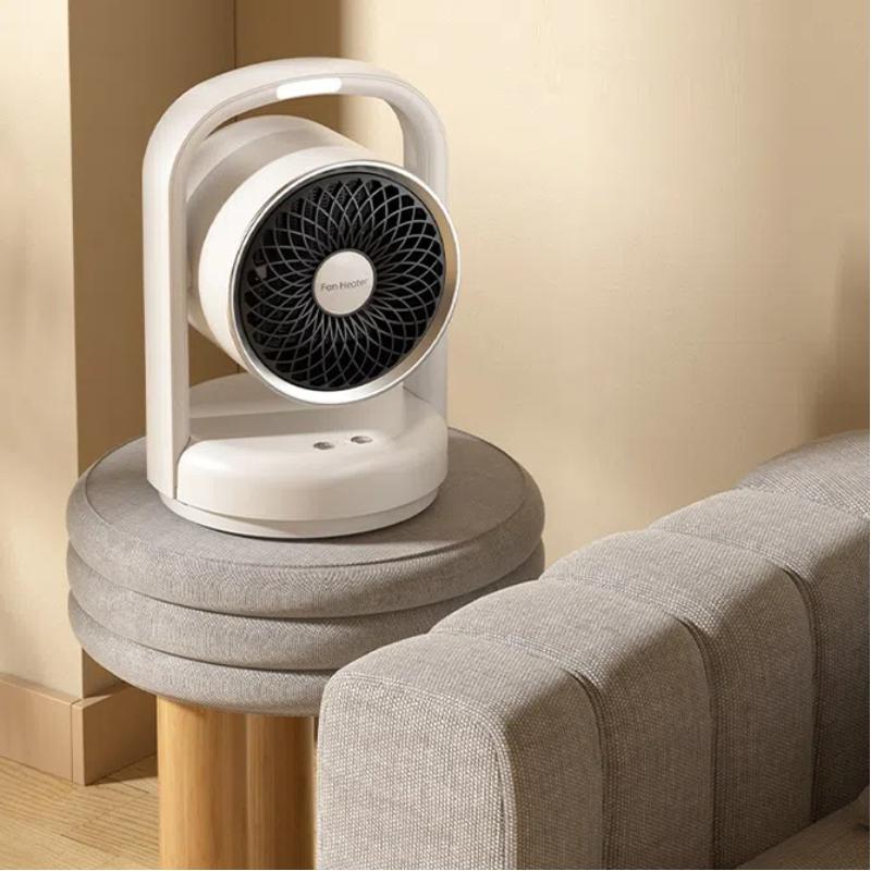 PTC Electric Fan Heater Small Electric Heater Warm Air Blower with Small Night Light