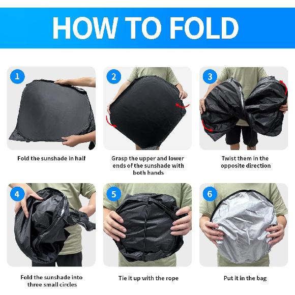 Thickened 2-Layer Windshield Sun Shade Fit for Toyota Camry XV80 2025 Car Front Window Covers Sun Visor Protector Foldable Blocks UV Rays Sunshade