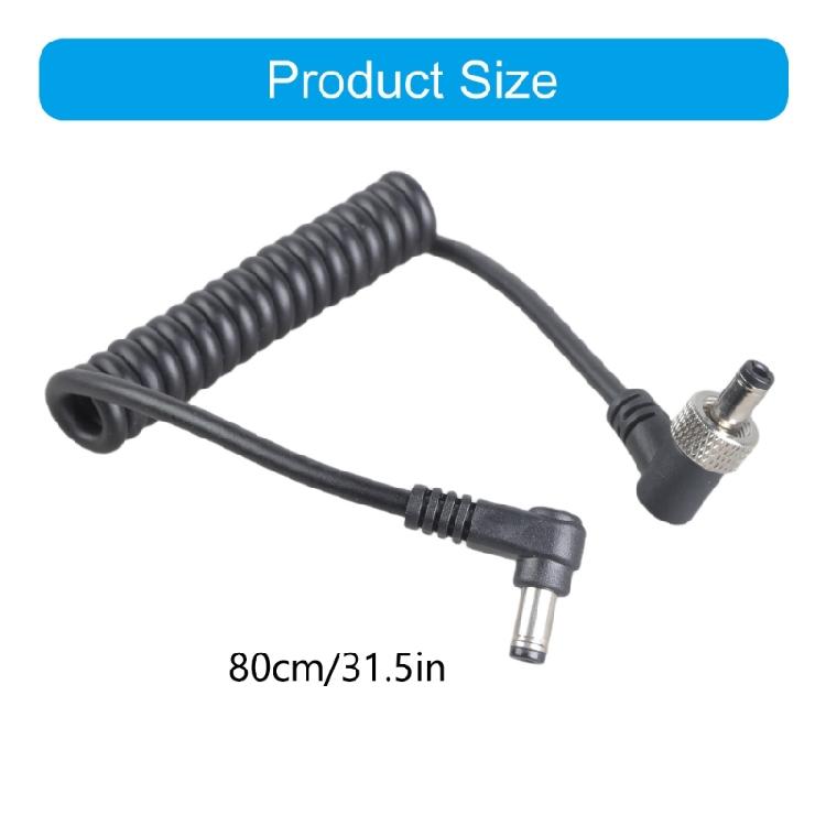 High Conductivity .5x2. Male Power Cable 80cm Locking For Monitors Laptop Chargers