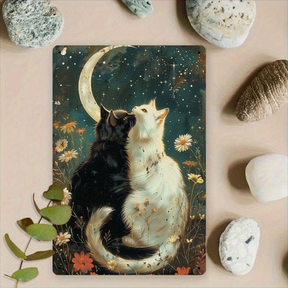 Funny Pig in Meadow Metal Tin Sign Wall Decor 20x30cm