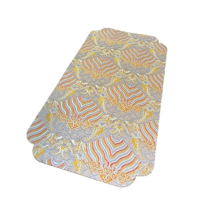 

Yunjin Double-Sided Master Tea Mat Zen Fabrics Dry Pour Seats Absorbent Tea Mat Minimalist Tea Mat Heat Insulation Tea Table Mat Apricot 16*36cm