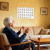 2Pcs Chair Tai Chi Workout Posters Seated Exercises Chart 30-Day Chair Tai Chi Guide for Seniors Beginners Home Gym Decor