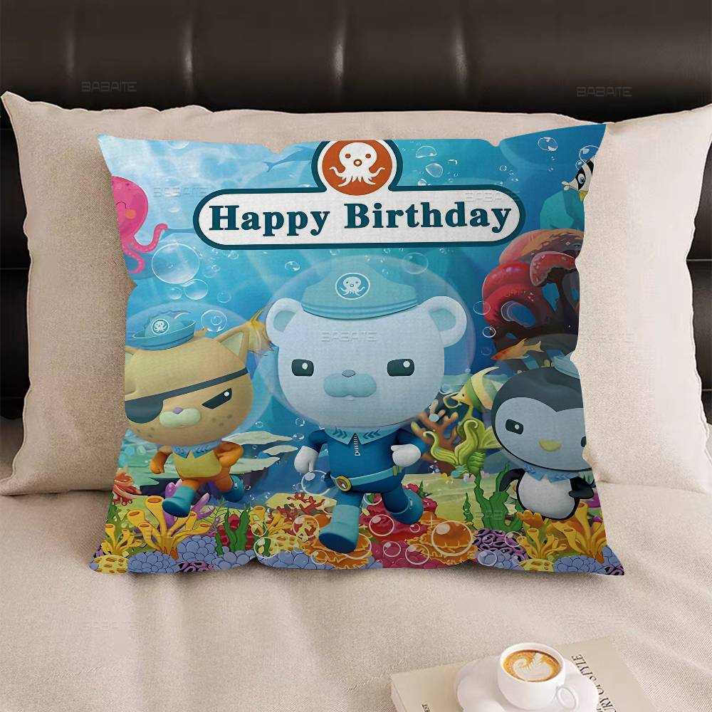 

The Octonauts cartoon Cushion Cover Polyester Sofa Cushions Decorative Throw Pillows Home Decoration Pillowcover 12x12Inch