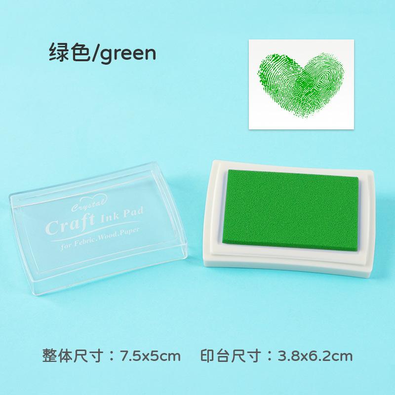 1pcs/pack Large Solid Color Inkpad: Creative Handbook Decoration Diy Basic Finger Stamp Accessories Indonesian Utility