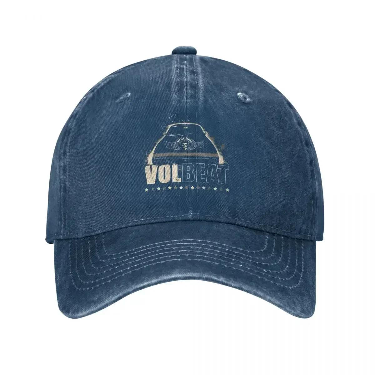

Vintage V-Volbeat Band Best Logo Baseball Caps for Unisex Women Distressed Washed Sun Cap Metal Rock Band Outdoor Workouts Caps Hat One Size