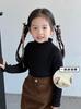 Kids Thickened One Piece Fleece Half Turtleneck Knit Sweater Anti Pilling Warm Base Layer Stylish Inner Wear Children Clothing