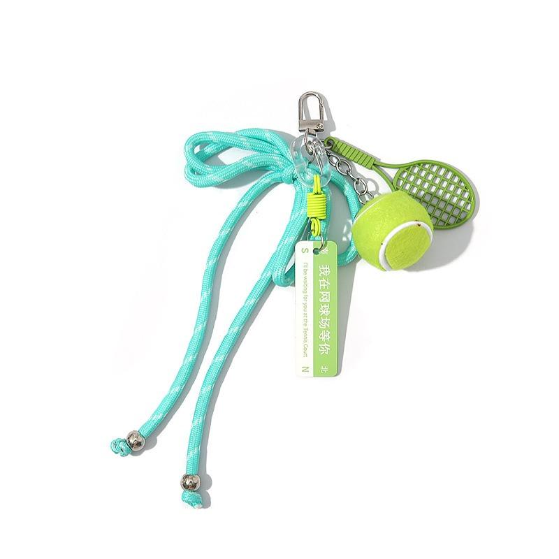 Miu Series Tennis Pendant, Keychain, Backpack Pendant, Sports Match Souvenir, Gym Small Gift Lanyard