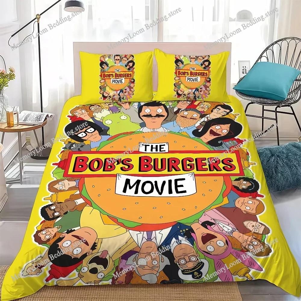Cartoon B-Bobs B-Burgers Duvet Cover Set Home Style Bedding Soft Laundry Cotton Bed Four Seasons Student Dormitory Luxury Gift74