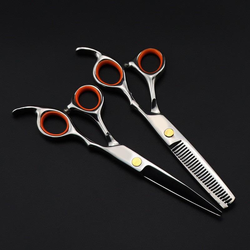 6.0" Personalized Hairdressing Scissors Set: Straight & Thinning Shears
