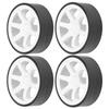 4pcs RC 6 Spoke Plastic Wheel Rims with Rubber Tires for 1 10 RC Drift Car OnRoad Drifting Car
