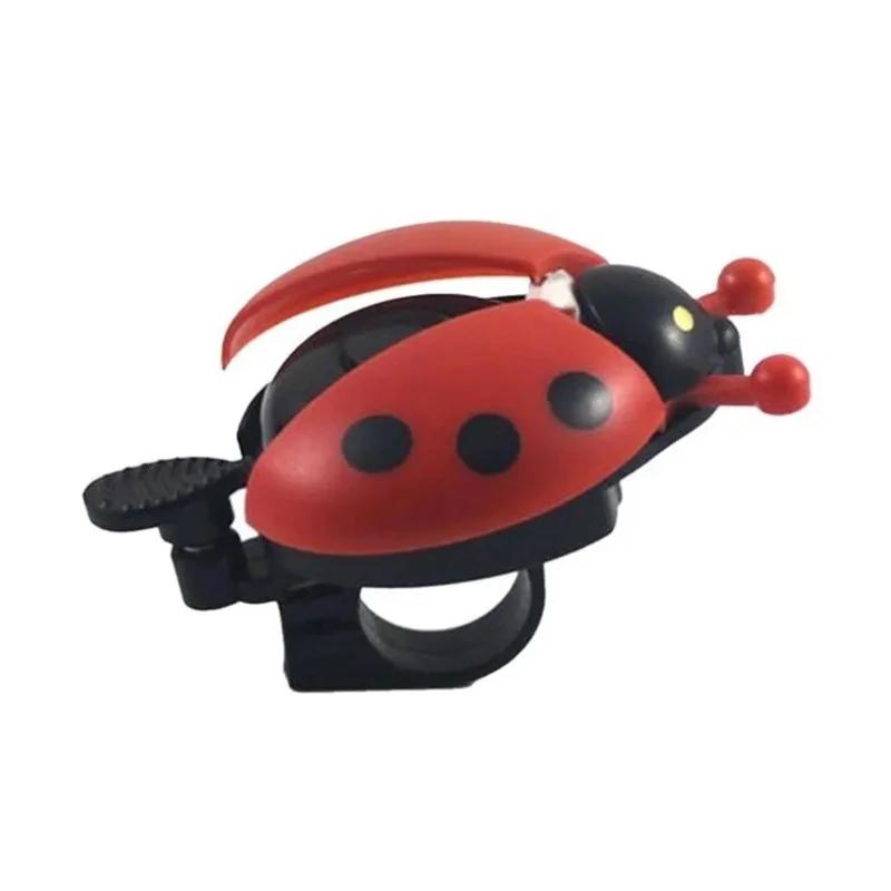 2024 New Fashion Bicycle Ladybug Beetle Car Mountain Bike Horn Bike Accessories Bike Horn  Bicycle Bell 1pc