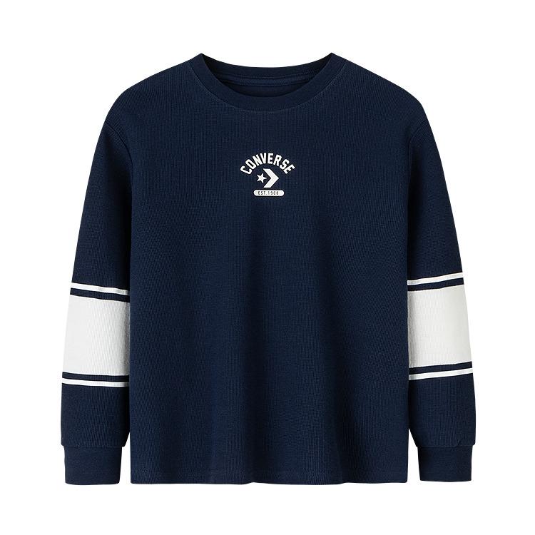Converse T Shirt Navy Teenagers CV2512418GS-003 L