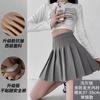 Women High Waist Wool Pleated Mini Skirt 2026 Fall Slim A-line JK School Style Anti-chafing Safety Liner Two Length Options