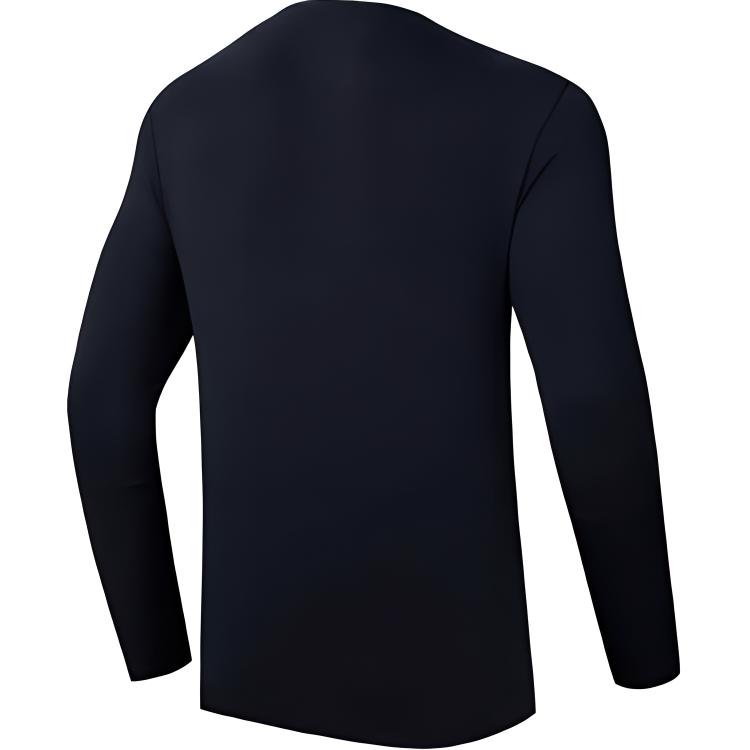 Anta Comfortable Breathable Versatile Casual Long Sleeve T-Shirt Men Tops Basic-Black 152437402-3