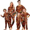 Parent-Child Matching Halloween Pajama Set Long Sleeve Top and Pants for Family