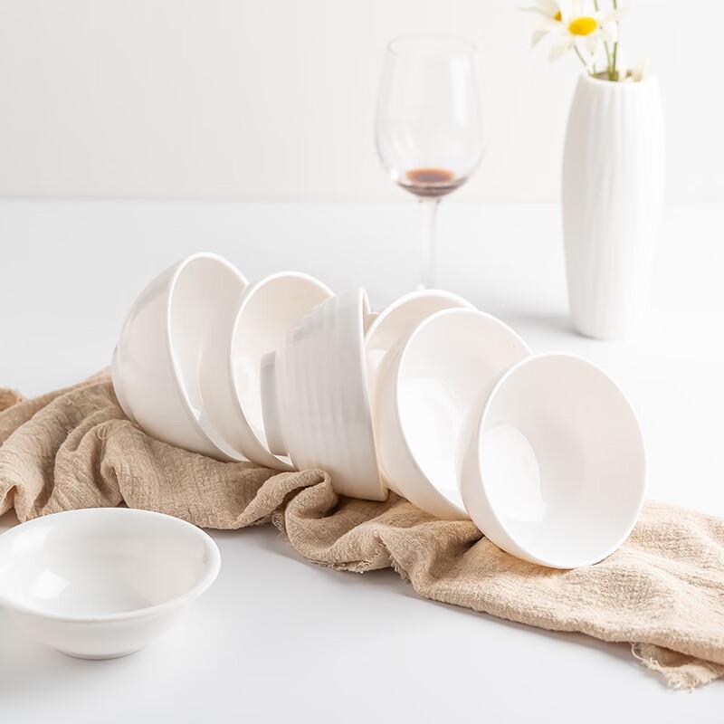 YANGGE Nordisch Weiß Melamin Reisschale