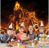 38. Ghost Rider Party Decorations Backdrop Banner Poster Birthday Gift for Kids