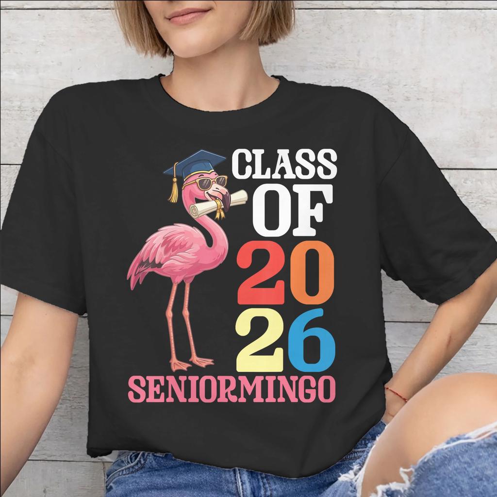 Class of 2026 Senior Graduation Graphic Printed T Shirt for Unisex Unisex Pure Cotton Tee Shirt Clothing