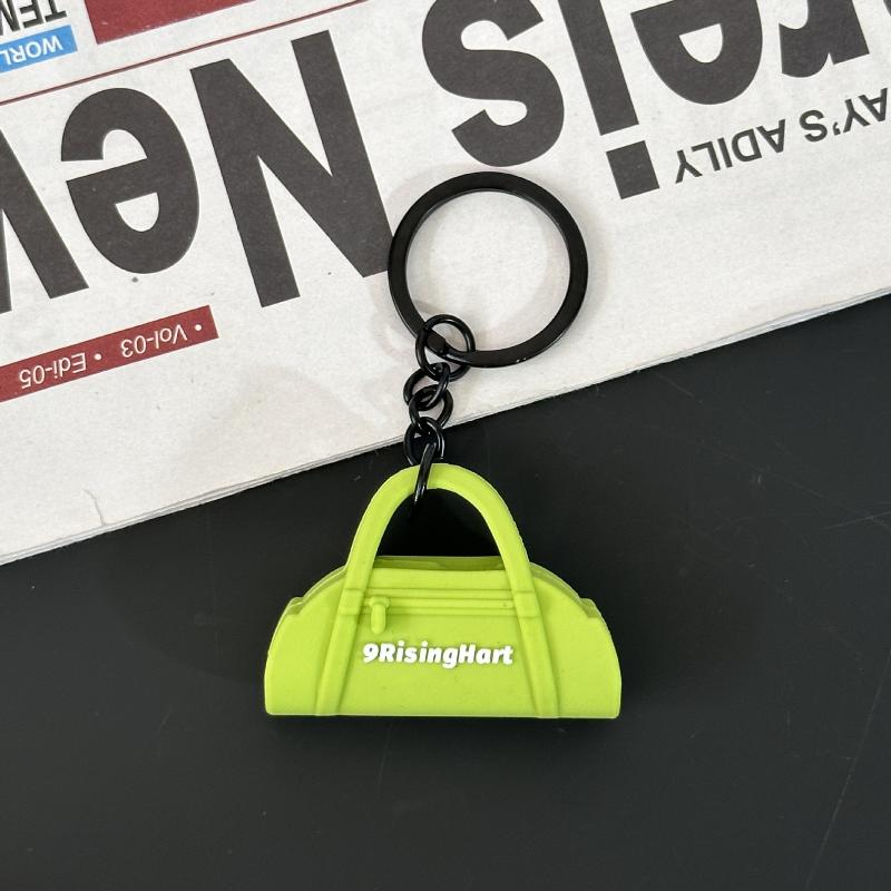 New Soft Pilates Keychain Yoga Core Bed Keychain Silicone Gym Key Chain Motivational Girl Gym Accessories Fitness Gifts