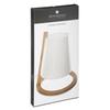 Lampe "Pita" bambou blanc H26cm - Atmosphera createur d'interieur