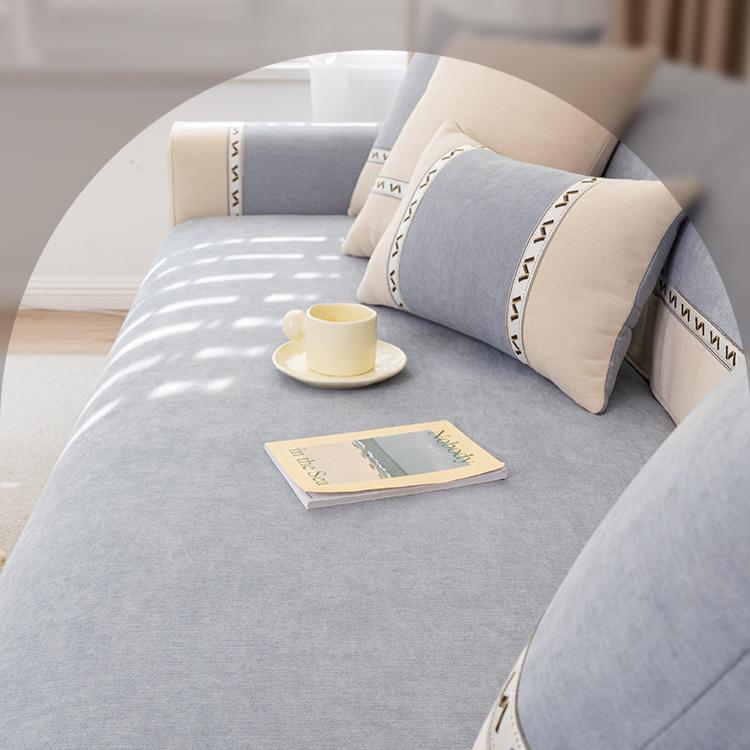 Chenier Sofa Cushion Is Universal In All Seasons, Simple Non-slip Light Luxury Backrest, New Seat Cushion Cover Cover Cloth Towel