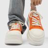 Fashion Youthful And Trendy Men's Casual Solid- Color Canvas Shoes With Lace -Up Thick-Soled Design Comfortable Urban Style Sports Shoes