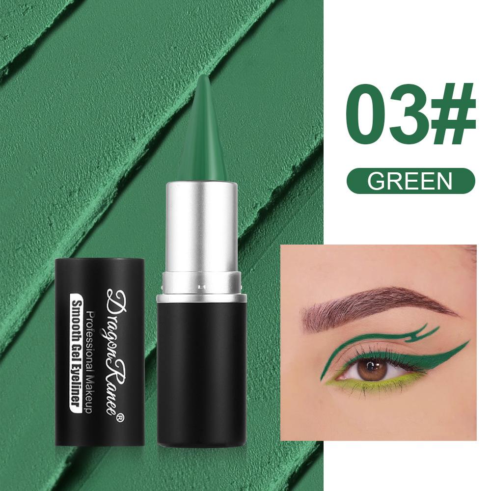 12 Colors Colorful Eyeliner Long-Lasting Waterproof Smudge-Proof In Black White Blue Purple Green Versatile for Lip Liner & Eye Makeup