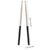 1 Pair Musical Instrument Percussion Accessory Drum Sticks with Non-Slip Handle