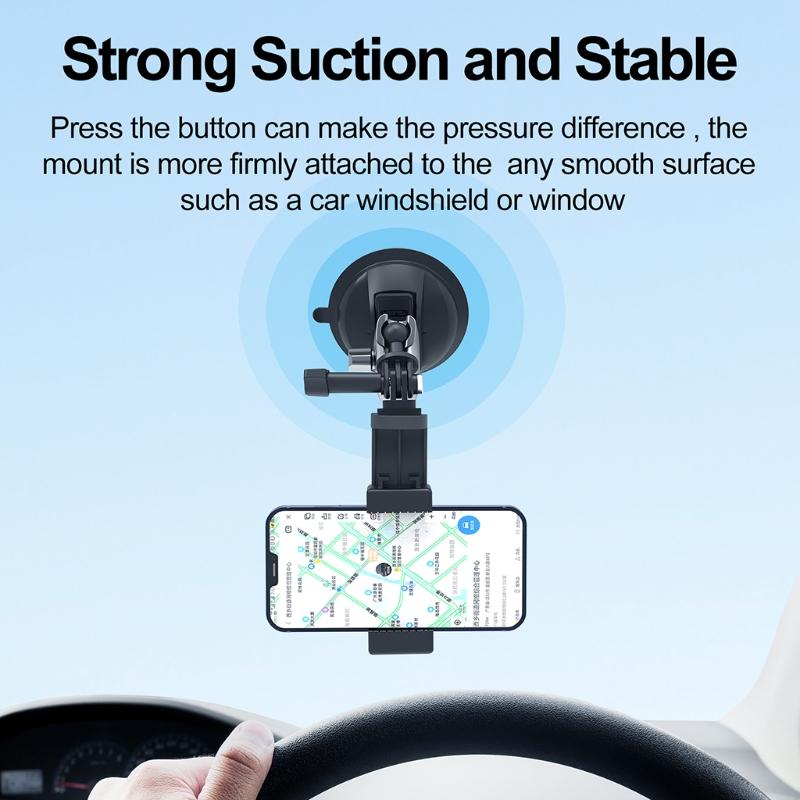 Universal Windshield Suction Cup Mount Bracket for  Inst360 Osmo  Action Camera Mount Smartphone Action Camera