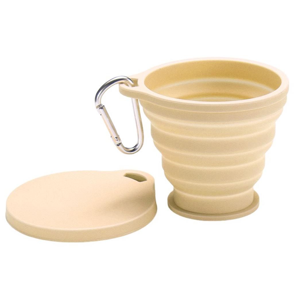 Collapsible Silicone Travel Cup Lightweight Leakproof Food-Grade Hiking Water Cup Non Bpa Reusable Portable Water Cup
