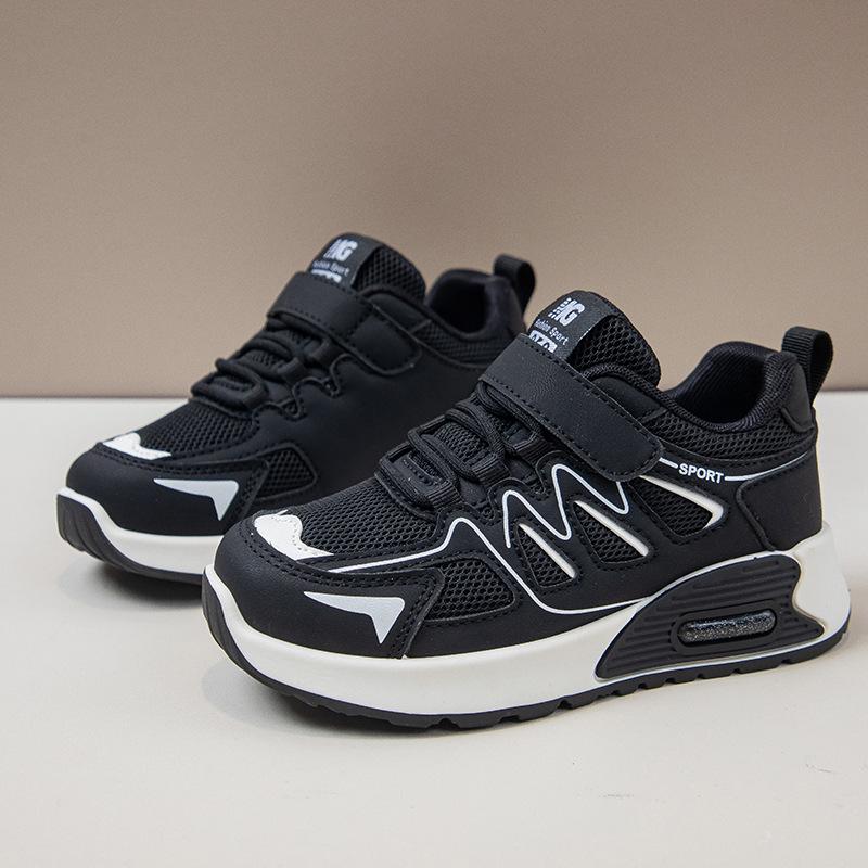 Boys' sports shoes 2025 spring and autumn new children's shoes boys mesh breathable running shoes medium and older children's casual shoes