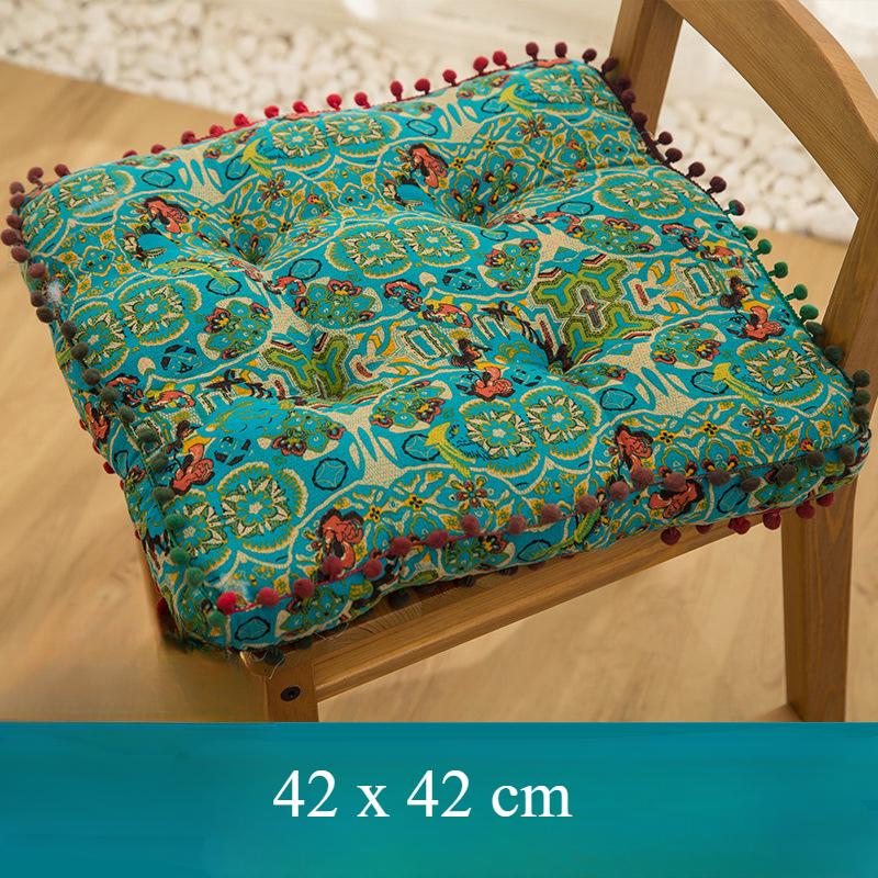 Boho Cushions Thicken Morocco Seat Cushion Cotton Linen Bay Window Tatami Mat Futon Home Decor Floor Cushion