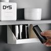 1/2/3Pcs Wall Mounted Storage Organizer Clear Storage Box Strong Load-bearing Easy To Install Bathroom Cabinet Shelves Organizer