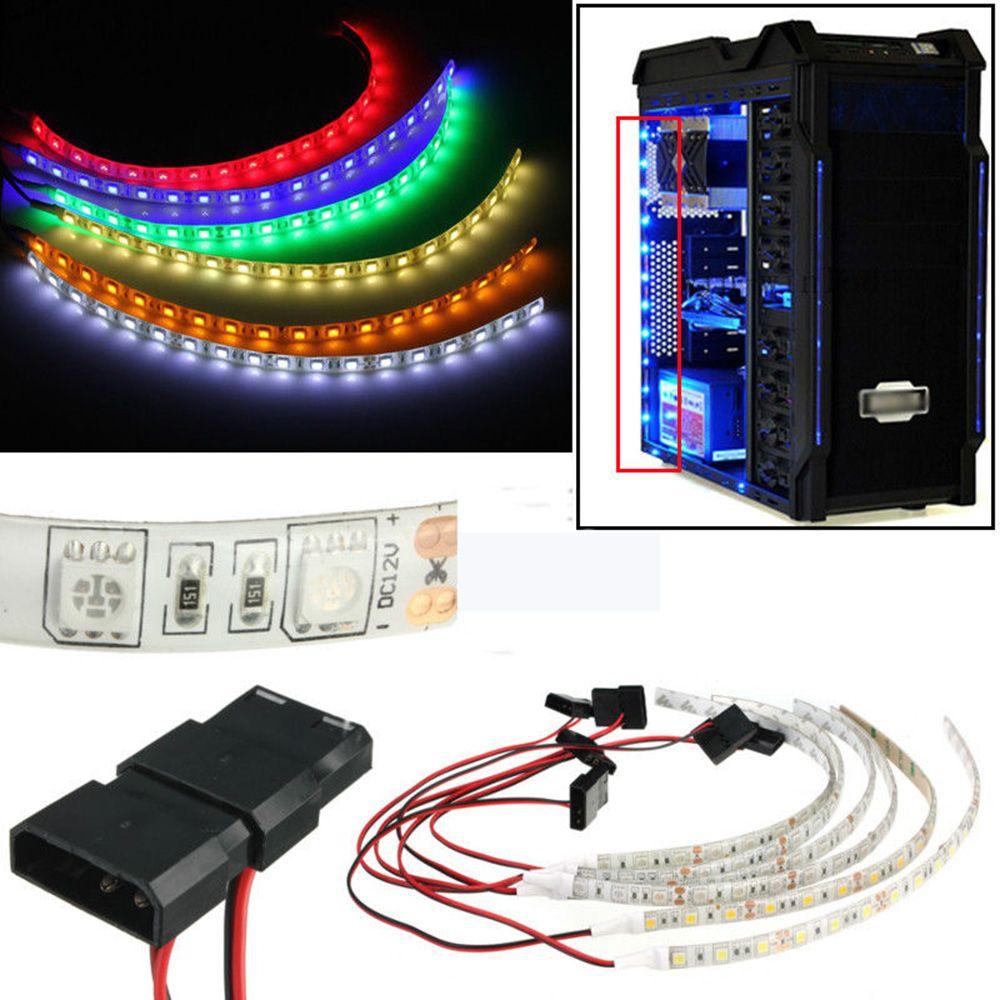 

50см 30Led 30cm 18Led Гнучка світлодіодна стрічка ПК Лампа для корпусу комп’ютера 2835 SMD Фонове освітлення 30cm