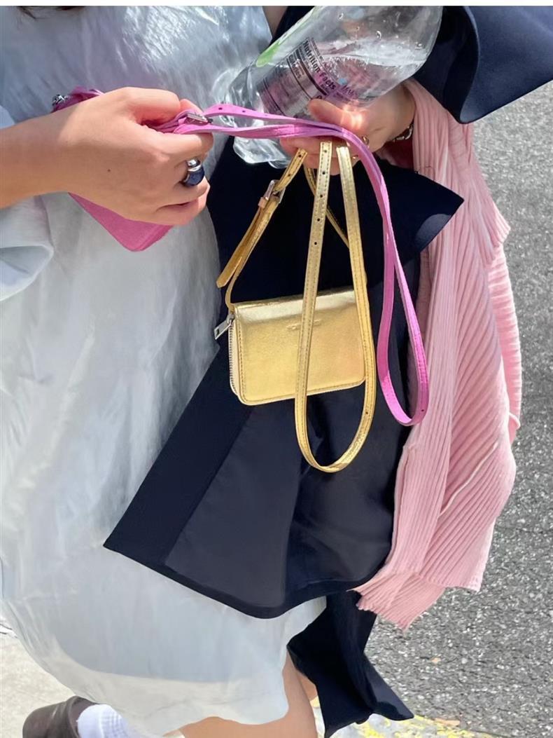 

2024 Корейская Мода Многоцветная Мини Сумка для Карт - Милая, Простая, На Плечо, Кроссбоди и Поясная Сумка