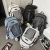 New backpack men's large-capacity leisure junior high school students students class schoolbag versatile lightweight mountaineering backpack