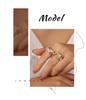 Luxurious French Court Style Copper Ring with Colorful Zircon Inlays, Adjustable for Women