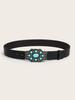 Womens Denim Fashionable Belt With Smooth Alloy Buckle For Outfits Versatile