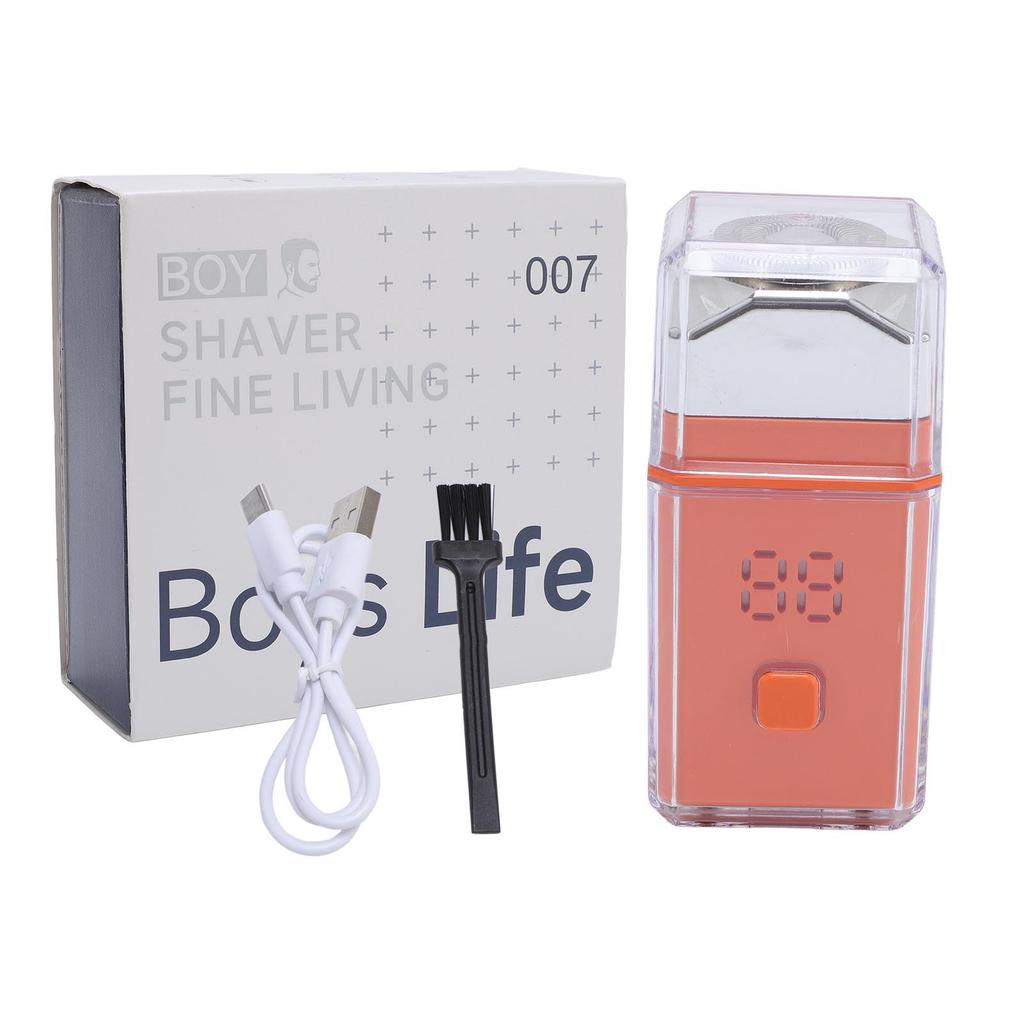 Portable Electric Beard Trimmer for Men Water Proof Digital Display Pocket Beard Trimmer for Travel