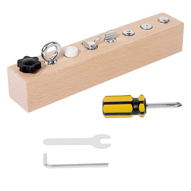 Montessori Early Education Intellectual Toy Screw Nut Busy Board For Kids