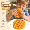 Crunchy Waffle Squeeze Toy Building Blocks Realistic Dessert Pinch TPR Fidget Toy  for Kids Adults